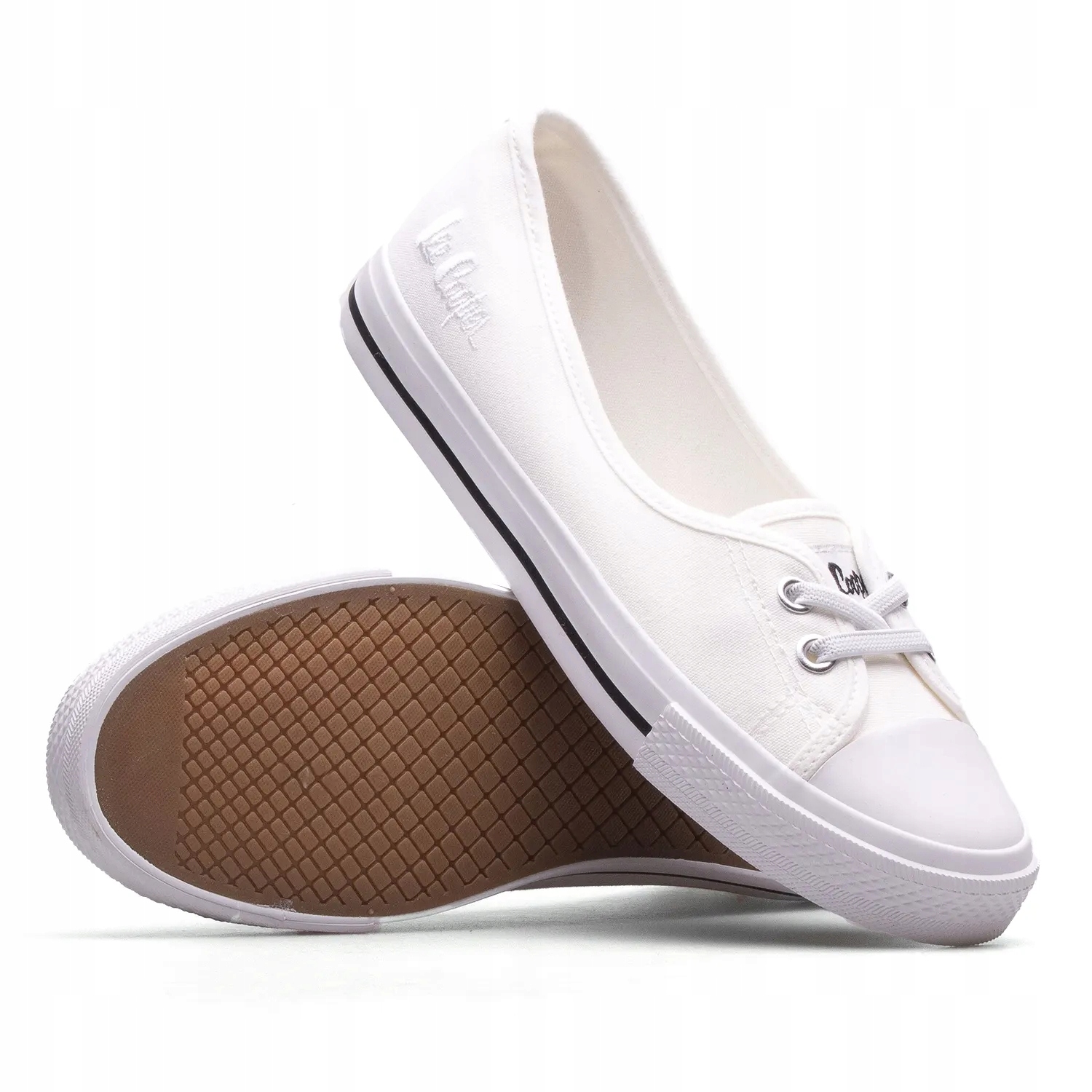 Trampki damskie Lee Cooper rozmiar 41 białe tenisówki wsuwki LCW -1791L