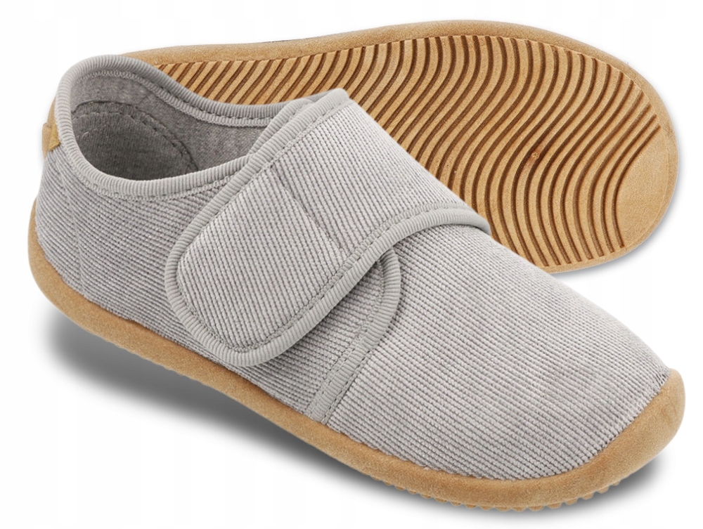 Kapcie dziecięce BEFADO BAREFOOT rozmiar 29 SZARE 904X001 rzep