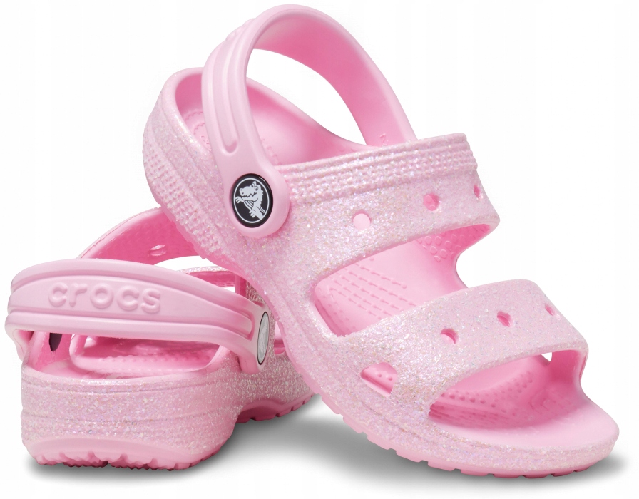 Sandały dziecięce CROCS classic glitter sandal rozmiar 25,5 C9 25-26 różowe