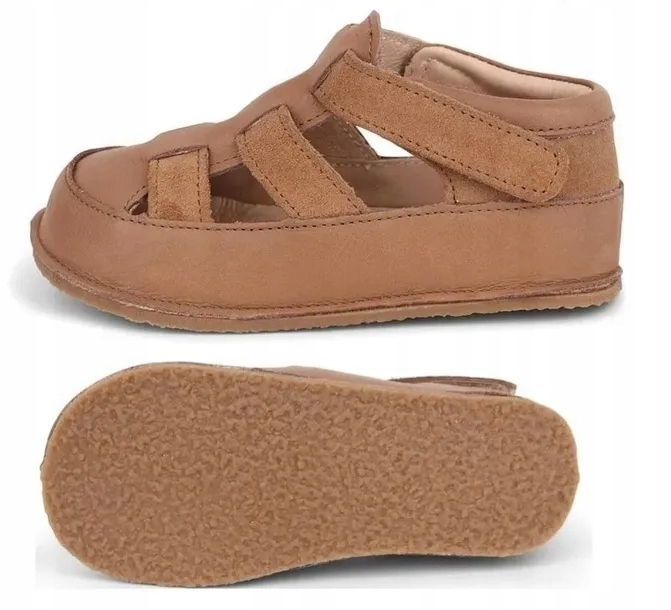 Sandały dziecięce Noem Obex barefoot skórzane outdoor rozmiar 28 beżowe