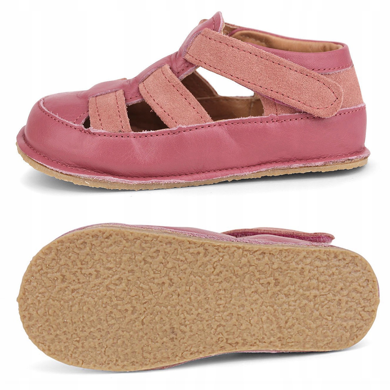 Sandały dziecięce Samoa Obex barefoot skórzane outdoor rozmiar 25 różowe