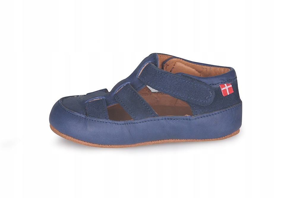 Kapcie dziecięce Helis OBEX rozmiar 21 skórzane barefoot granat